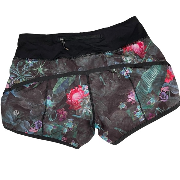 lululemon Run Speed Short RARE Curious Jungle Black Luxtreme *4-way stretch - Picture 8 of 16